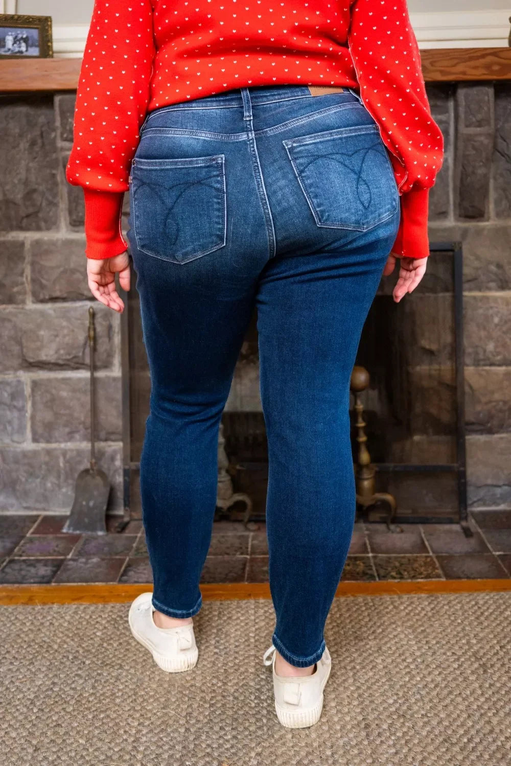 Judy Blue Washed Thermal Skinny Jeans