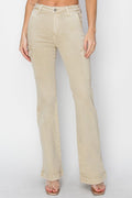 RISEN Denim Side Slit Cargo Bootcut Jeans