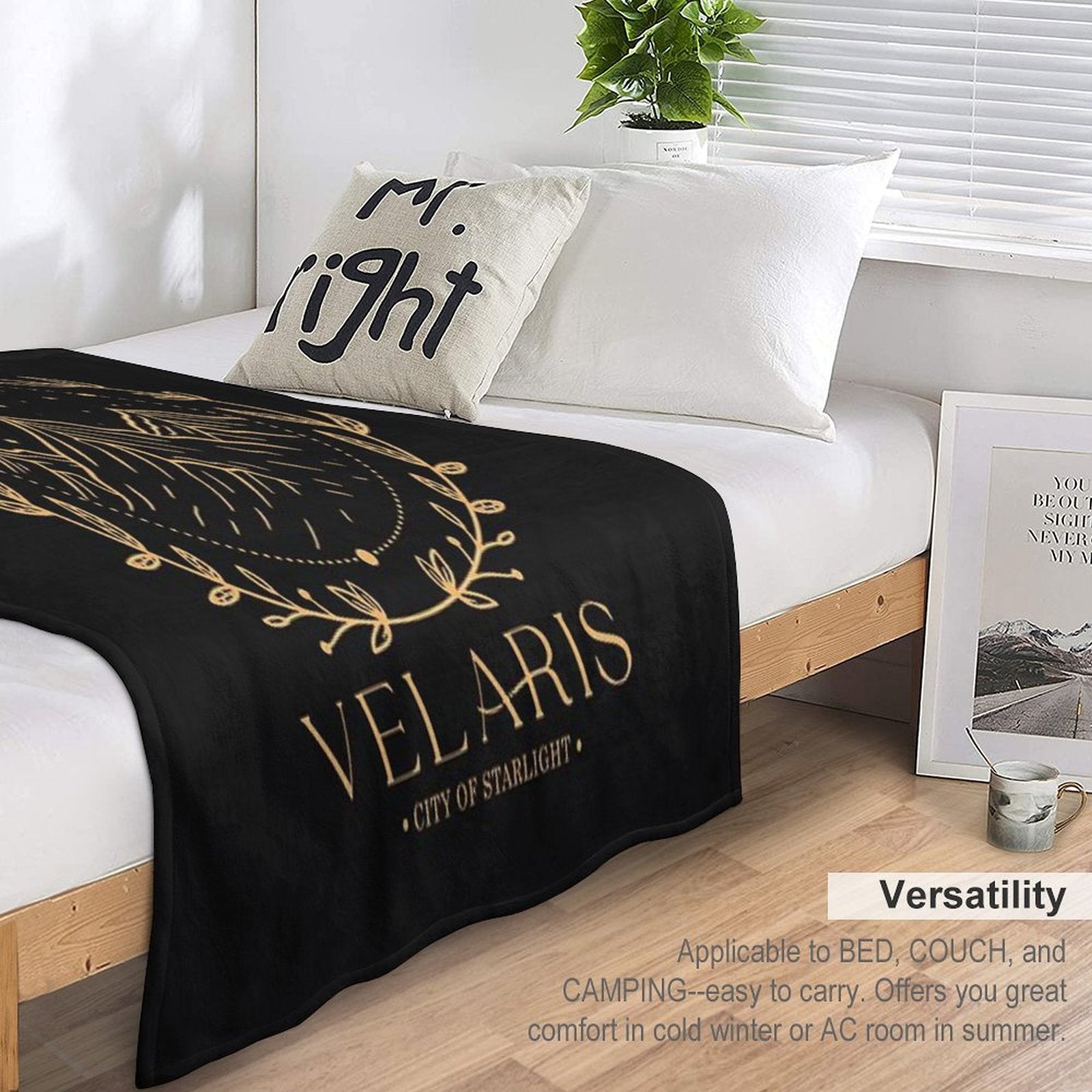 Acotar Velaris City Of Starlight The Night Court Throw Blanket