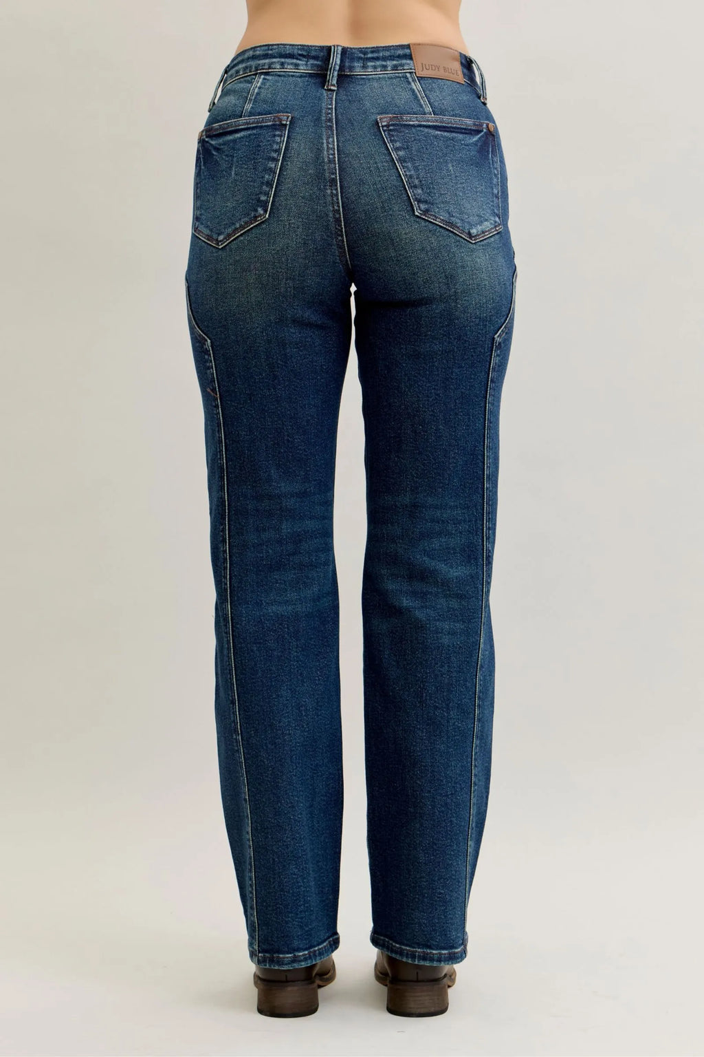 Judy Blue Seam Detail Straight Leg Jeans