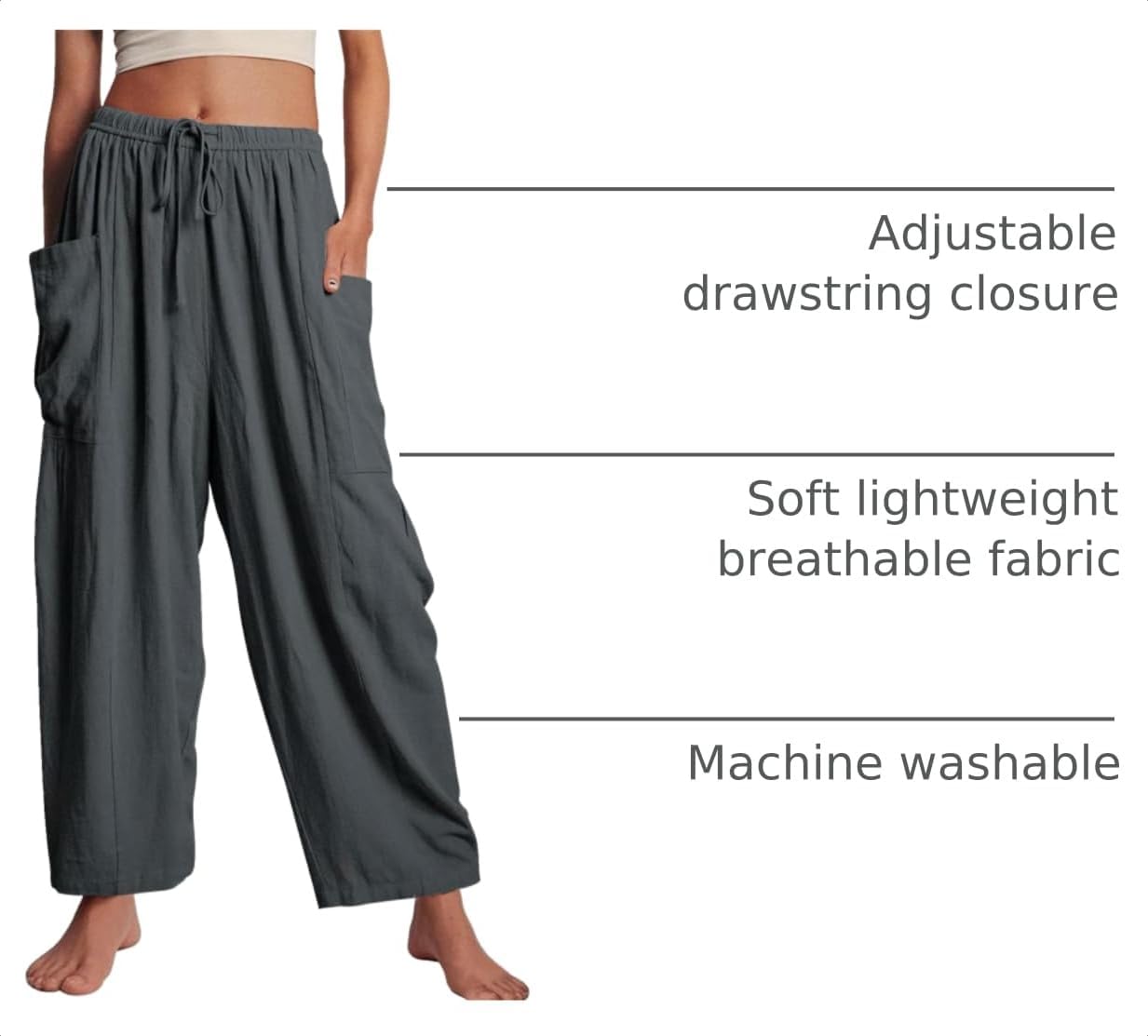Flowy Comfort Palazzo Pants