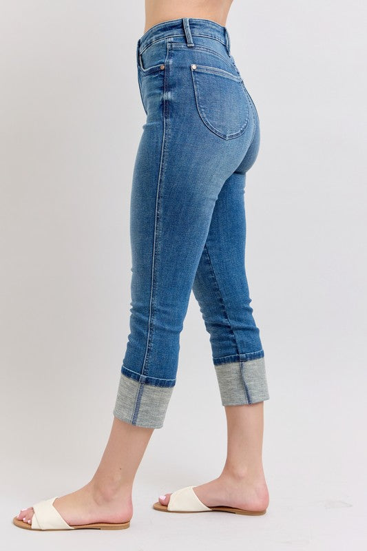 Judy Blue Skinny Capris Jeans with Pockets