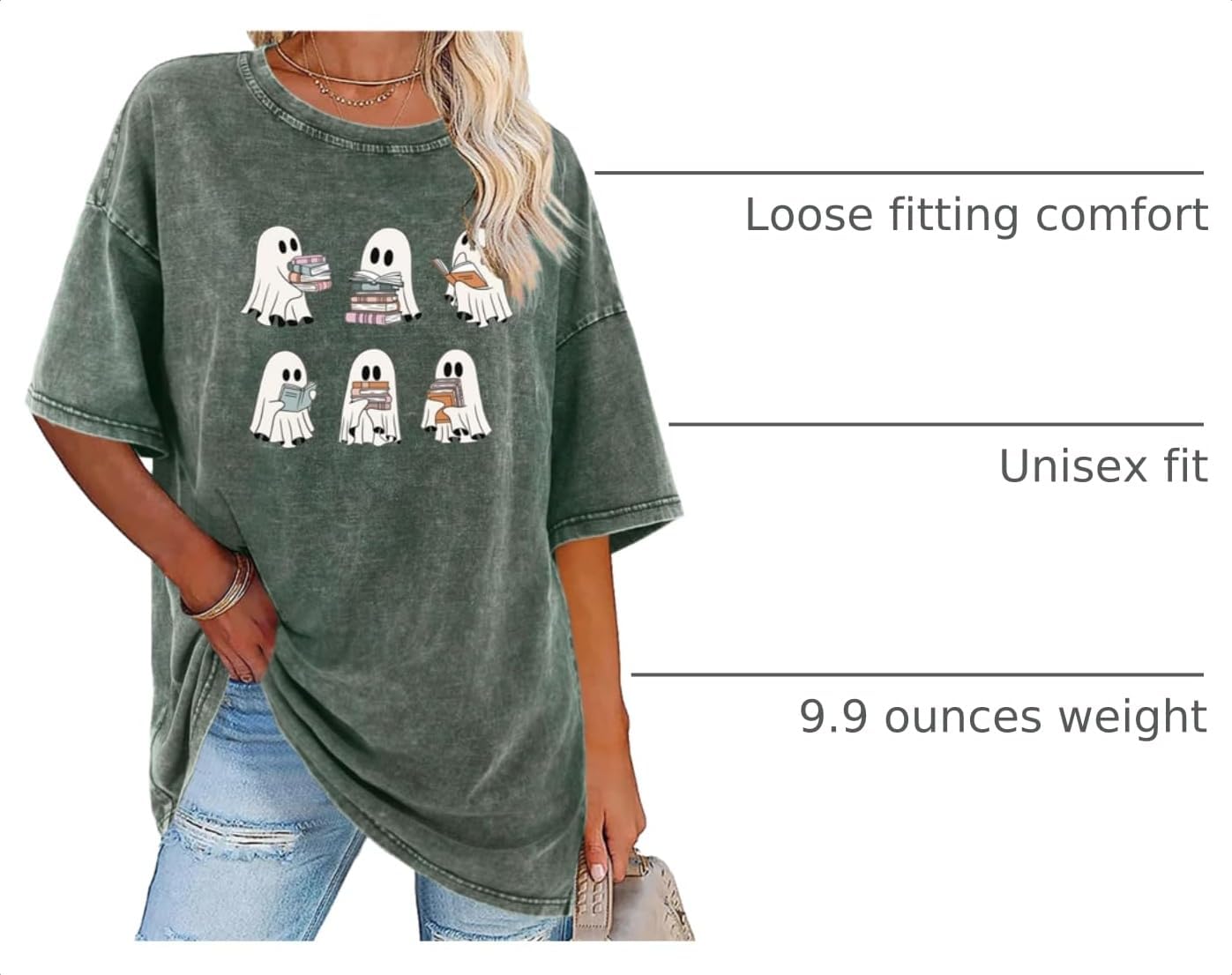 Chic Halloween Ghost Tee