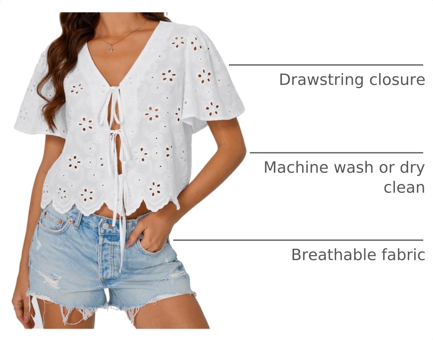 Boho Chic Tie-Front Blouse