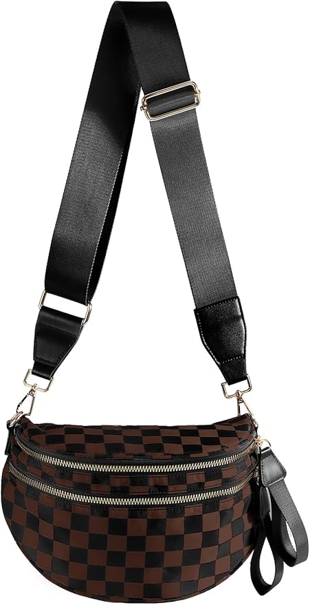 Chic Checkered Crossbody Bag