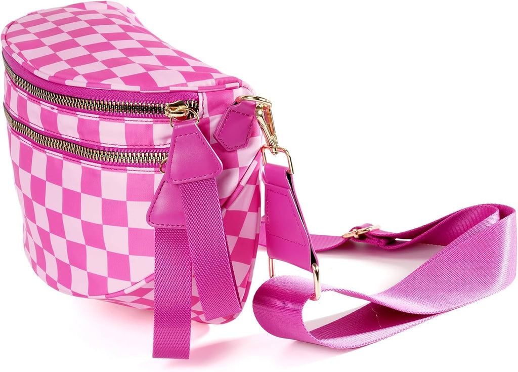 Chic Checkered Crossbody Bag