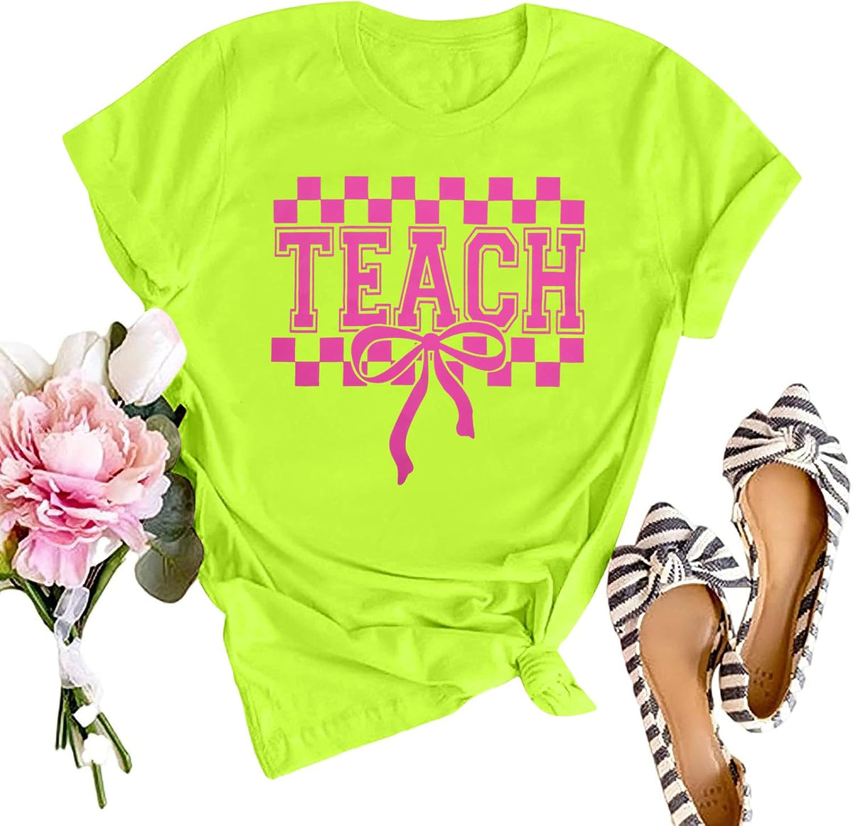 Retro Neon Teacher Tee