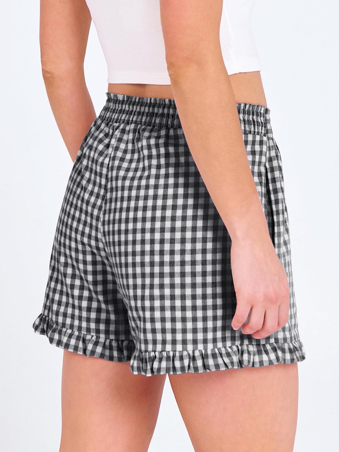 Chic Gingham Summer Shorts