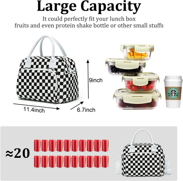 Stylish Insulated Lunch Tote Bag