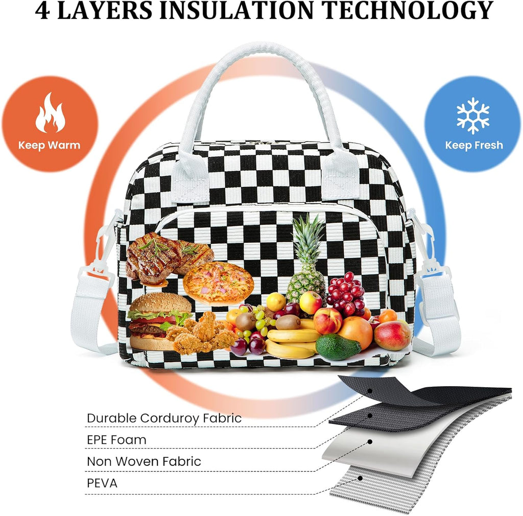 Stylish Insulated Lunch Tote Bag