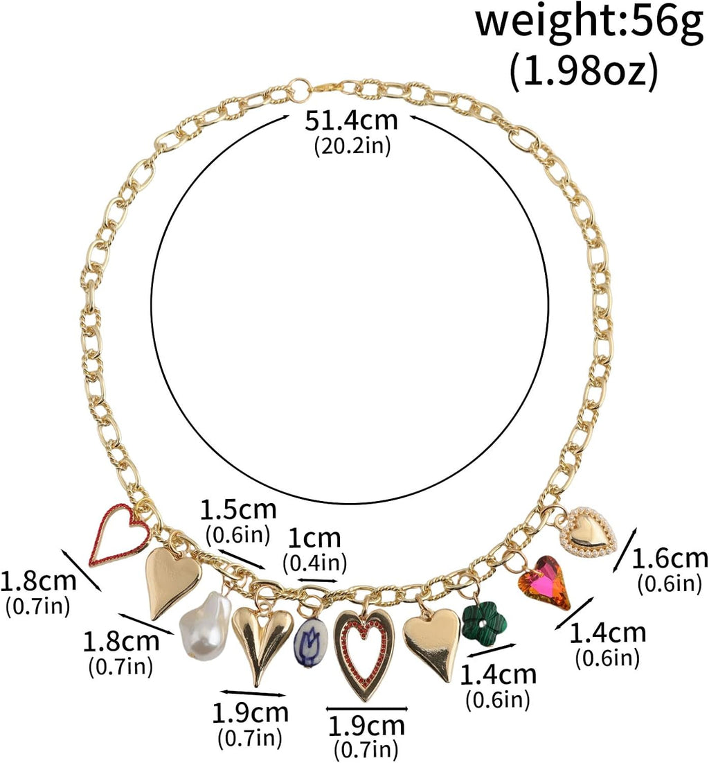 Chic Heart Charm Necklace
