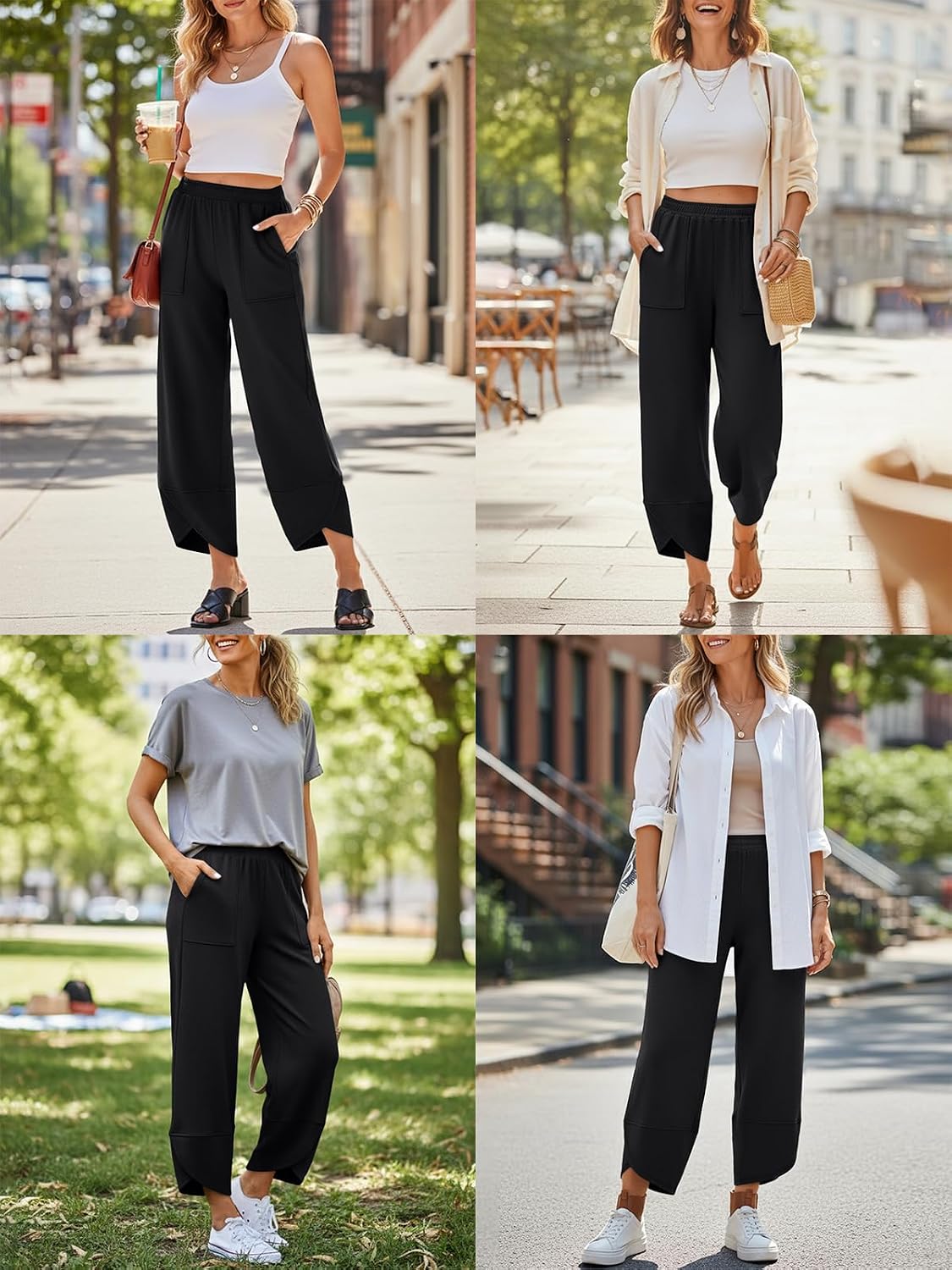 Chic Wide Leg Beach Pants