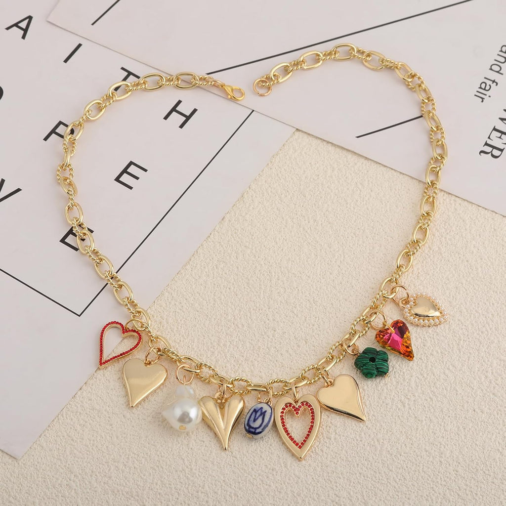 Chic Heart Charm Necklace