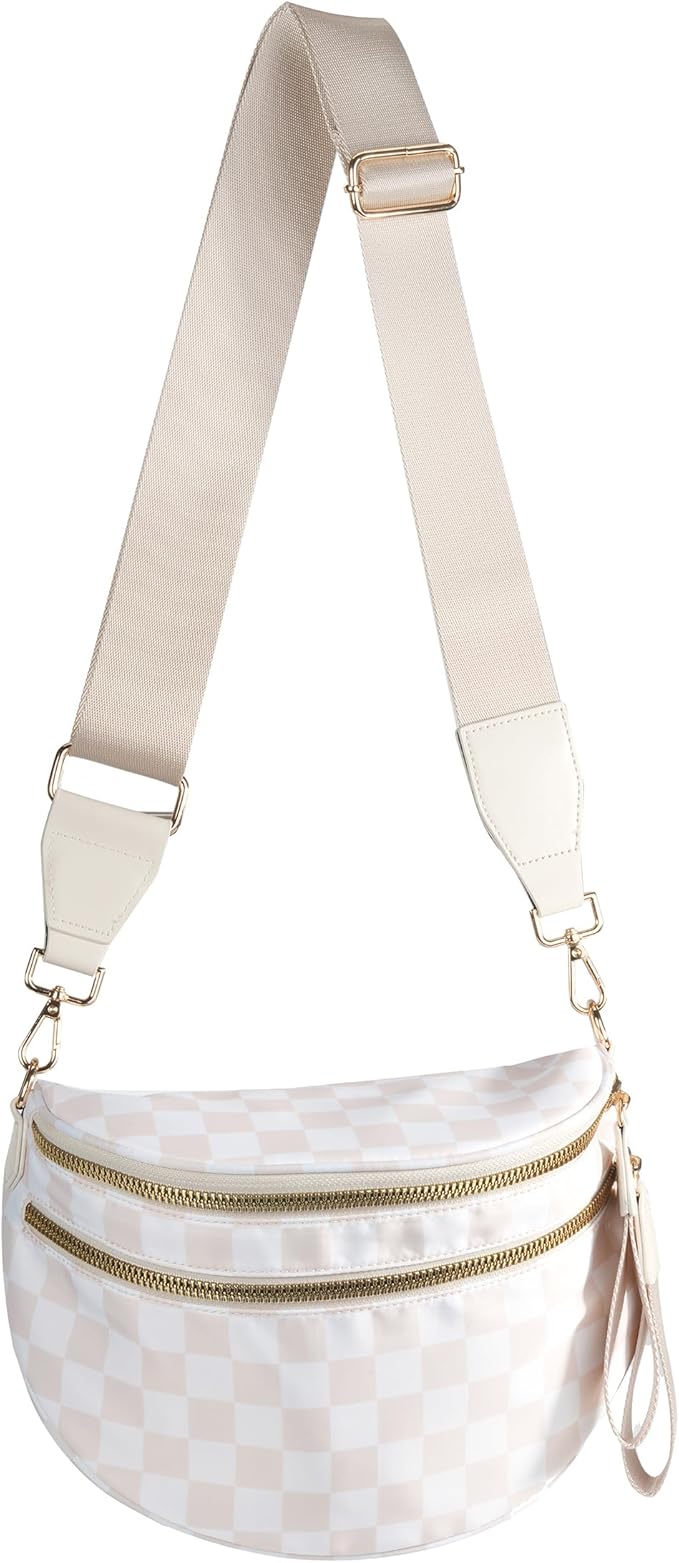 Chic Checkered Crossbody Bag