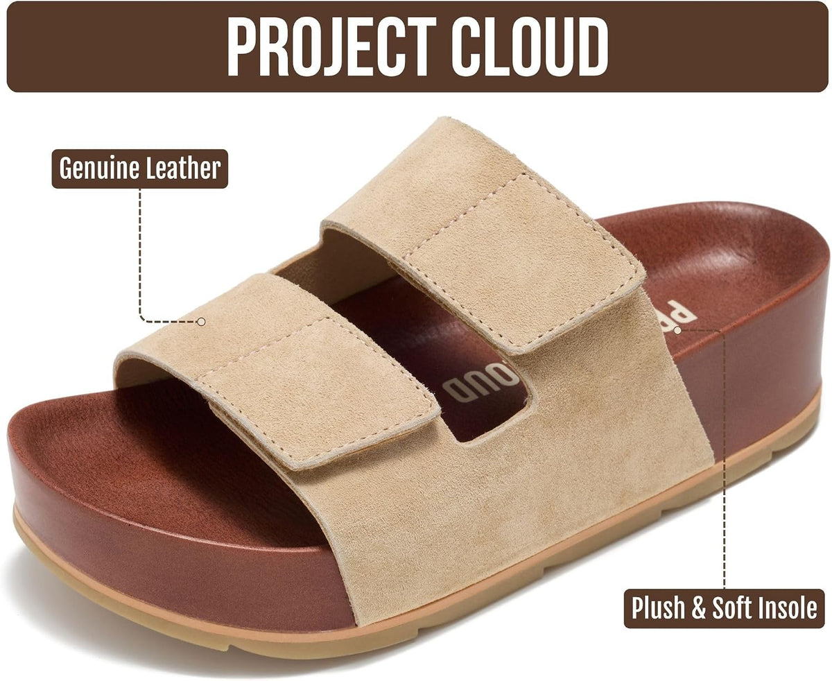Cloud Comfort Leather Sandals