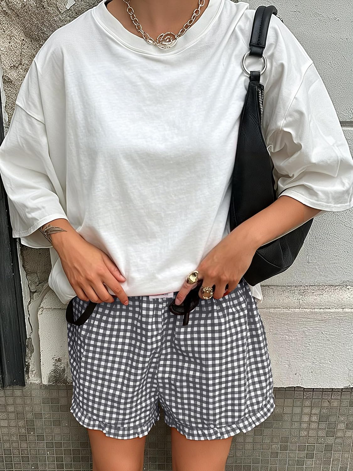 Chic Gingham Summer Shorts
