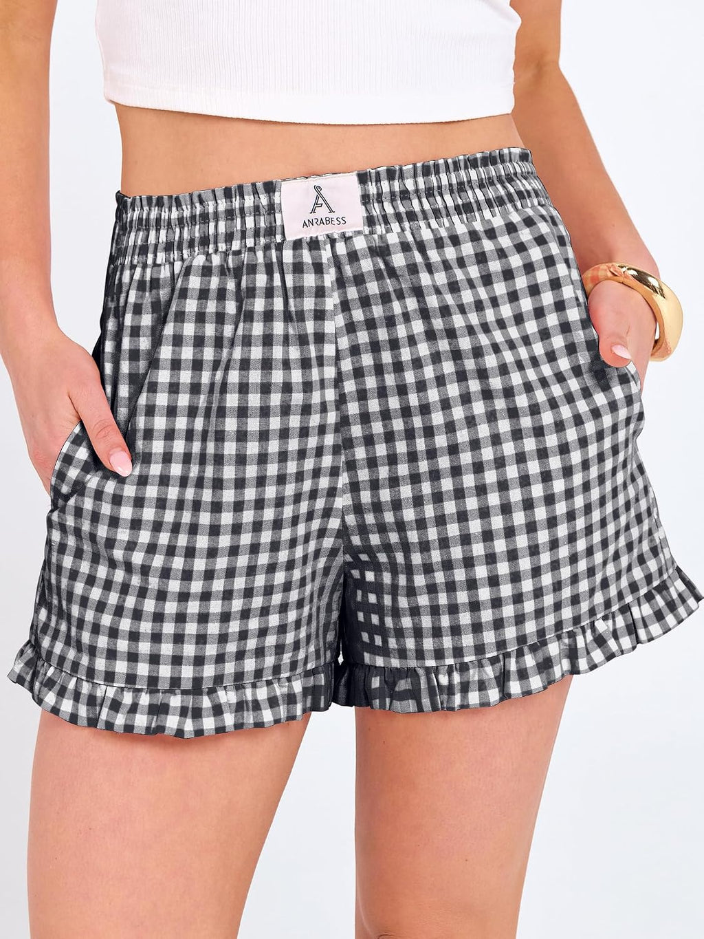 Chic Gingham Summer Shorts