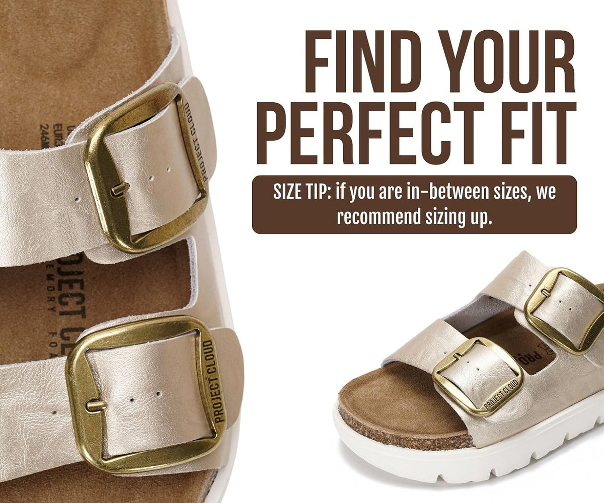 Cloud Comfort Leather Wedge Sandals