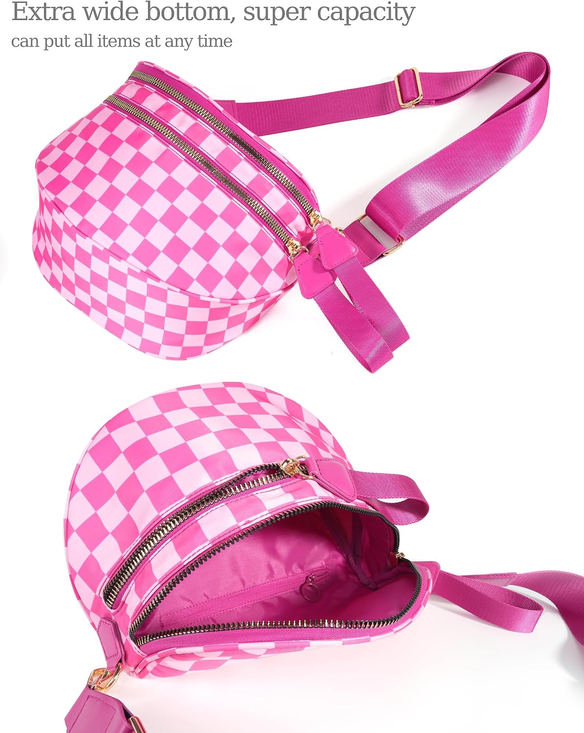 Chic Checkered Crossbody Bag