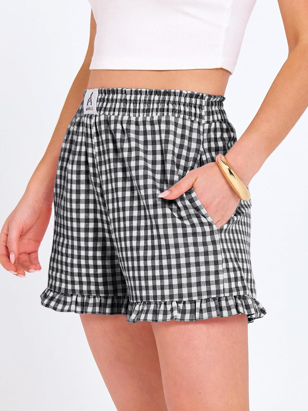 Chic Gingham Summer Shorts