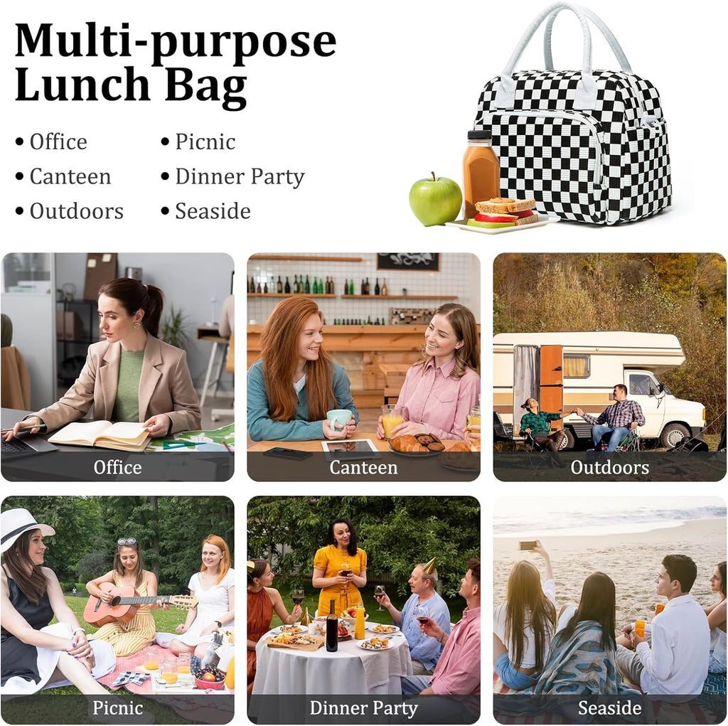 Stylish Insulated Lunch Tote Bag