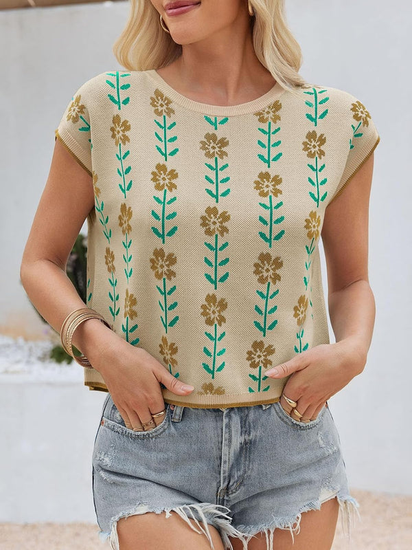Trendy Knit Crop Top Sweater