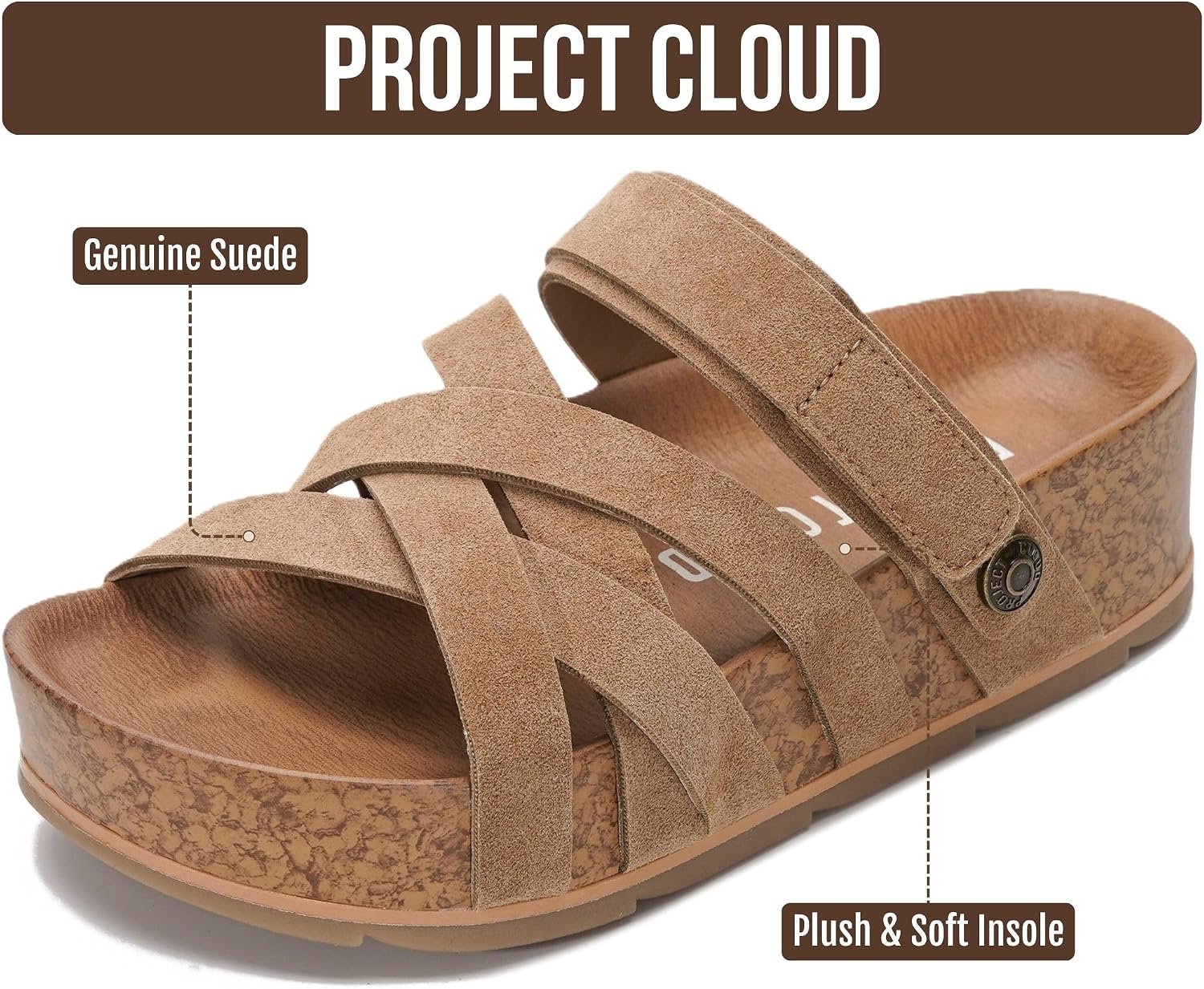 Elegant Leather Platform Sandals
