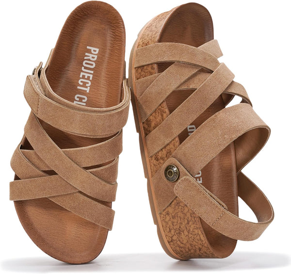 Elegant Leather Platform Sandals