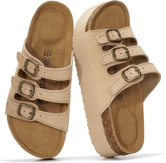 Genuine Leather Women's Wedge Sandals
