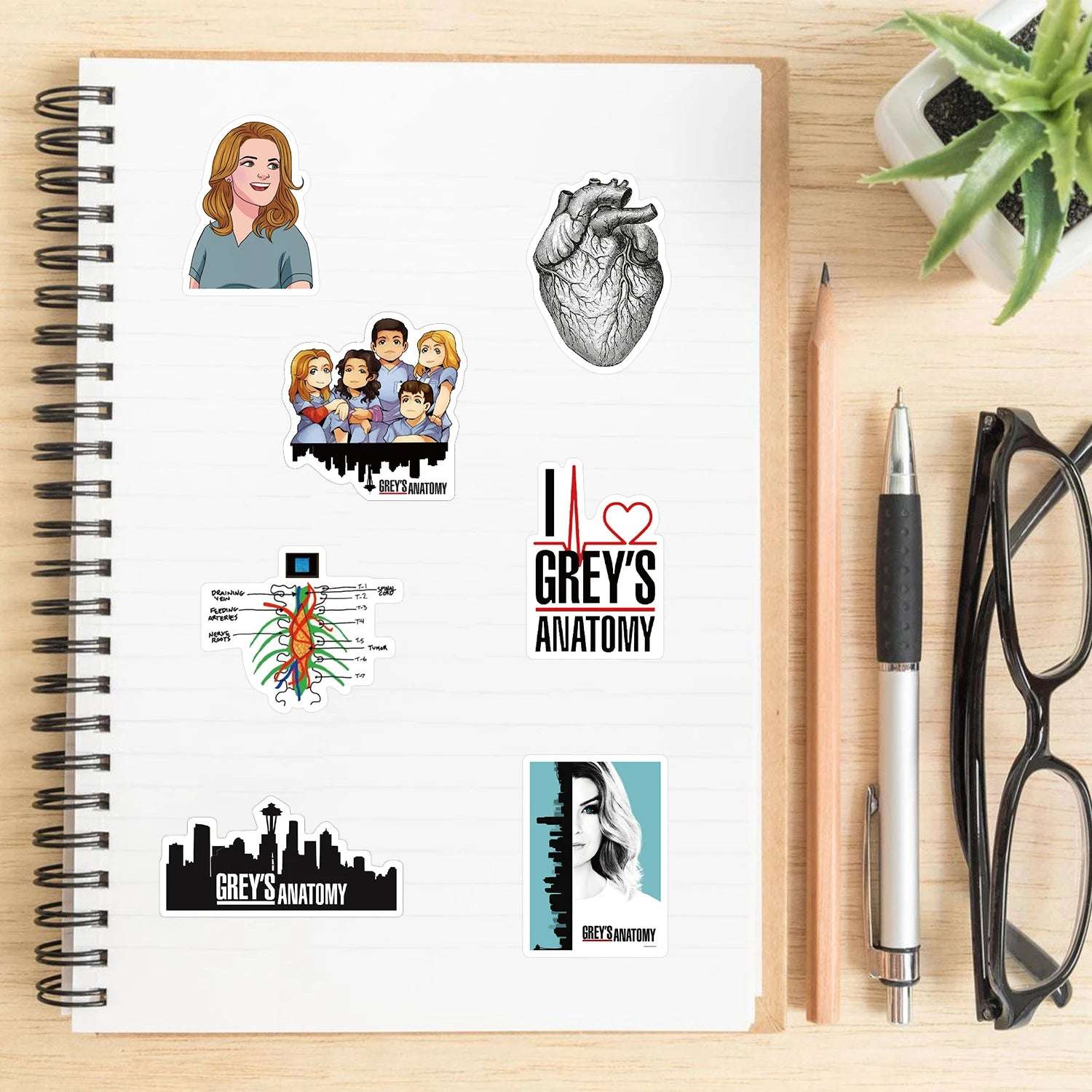 YOU’RE MY PERSON | 50pc Grey’s Anatomy Waterproof Vinyl Stickers