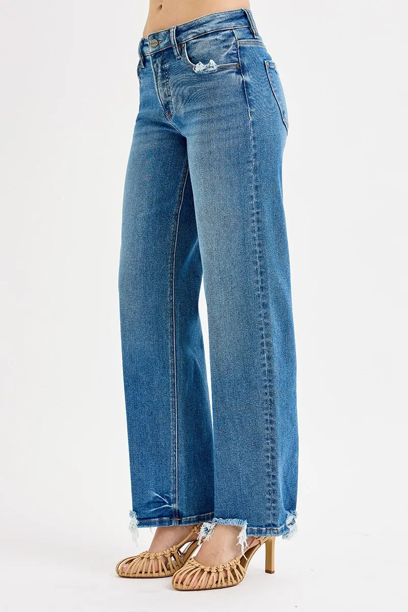 RISEN Mid Rise Relaxed Denim Jeans