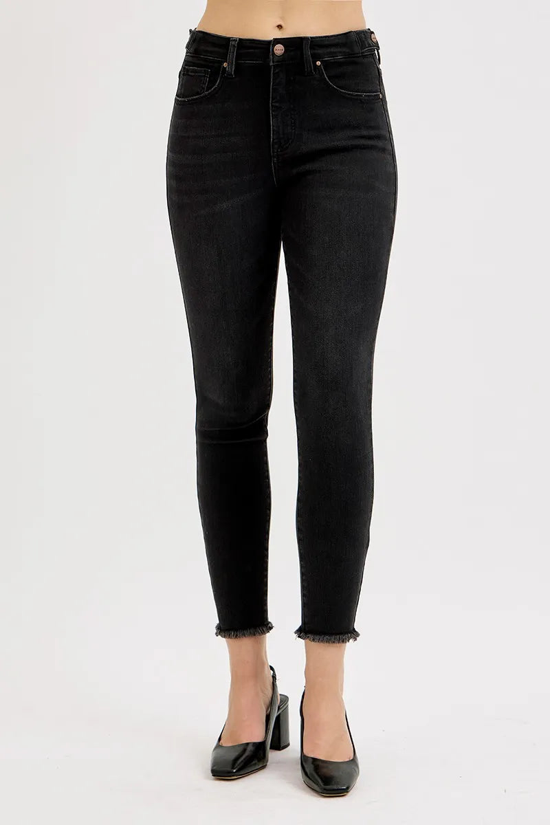 RISEN Tummy Control High Rise Adjustable Waist Skinny Jeans