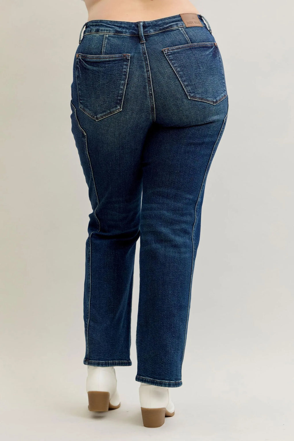 Judy Blue Seam Detail Straight Leg Jeans