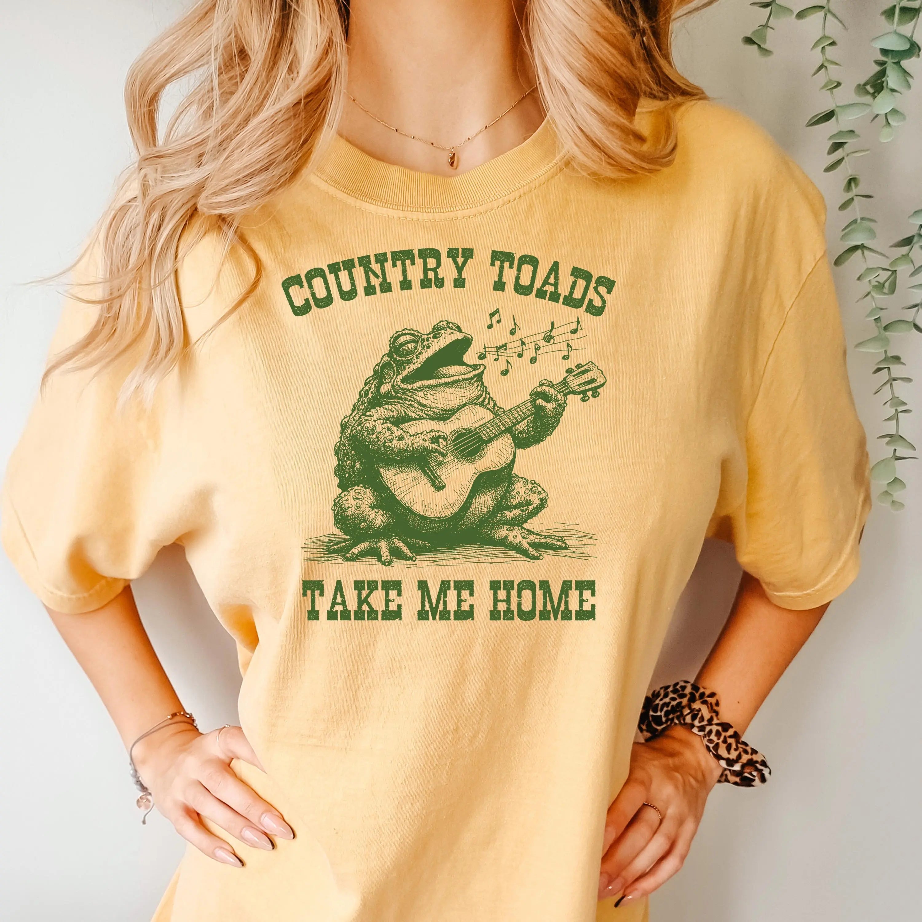 Funny Frog Shirt – Vintage Washed Tee | Country Music Shirt, Comfort Colors Tee