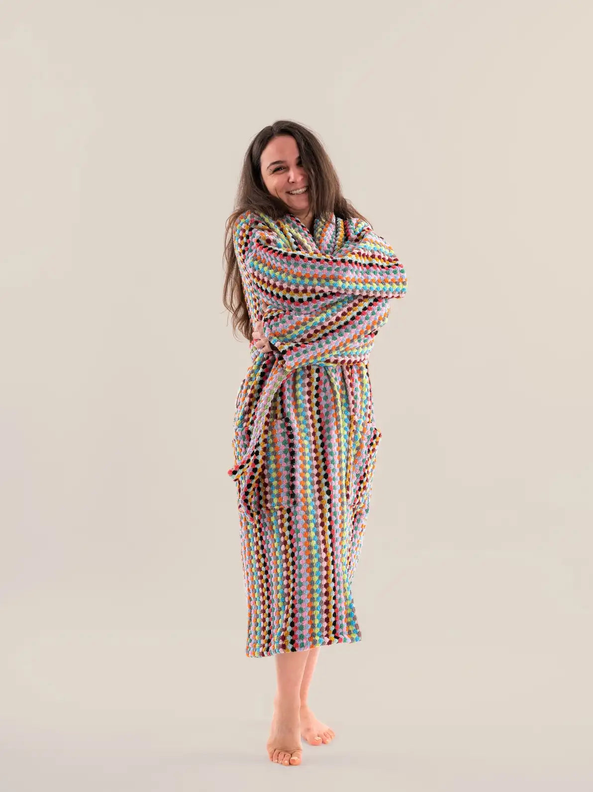 Pom Pom Bathrobe