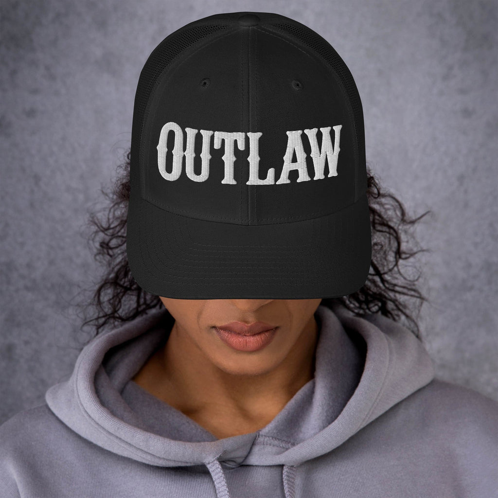 OUTLAW 3D Puffy Embroidered Retro Trucker Cap