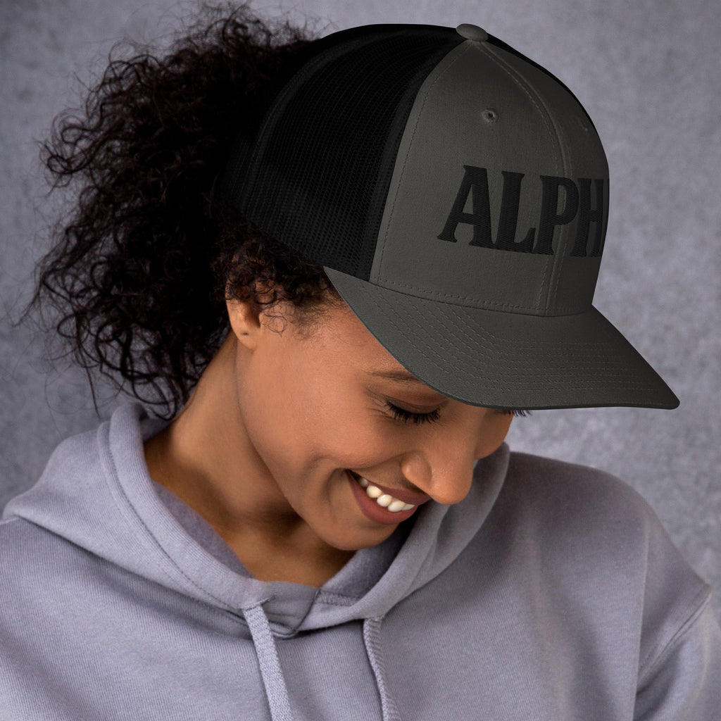 ALPHA 3D Puffy Embroidered Retro Trucker Hat