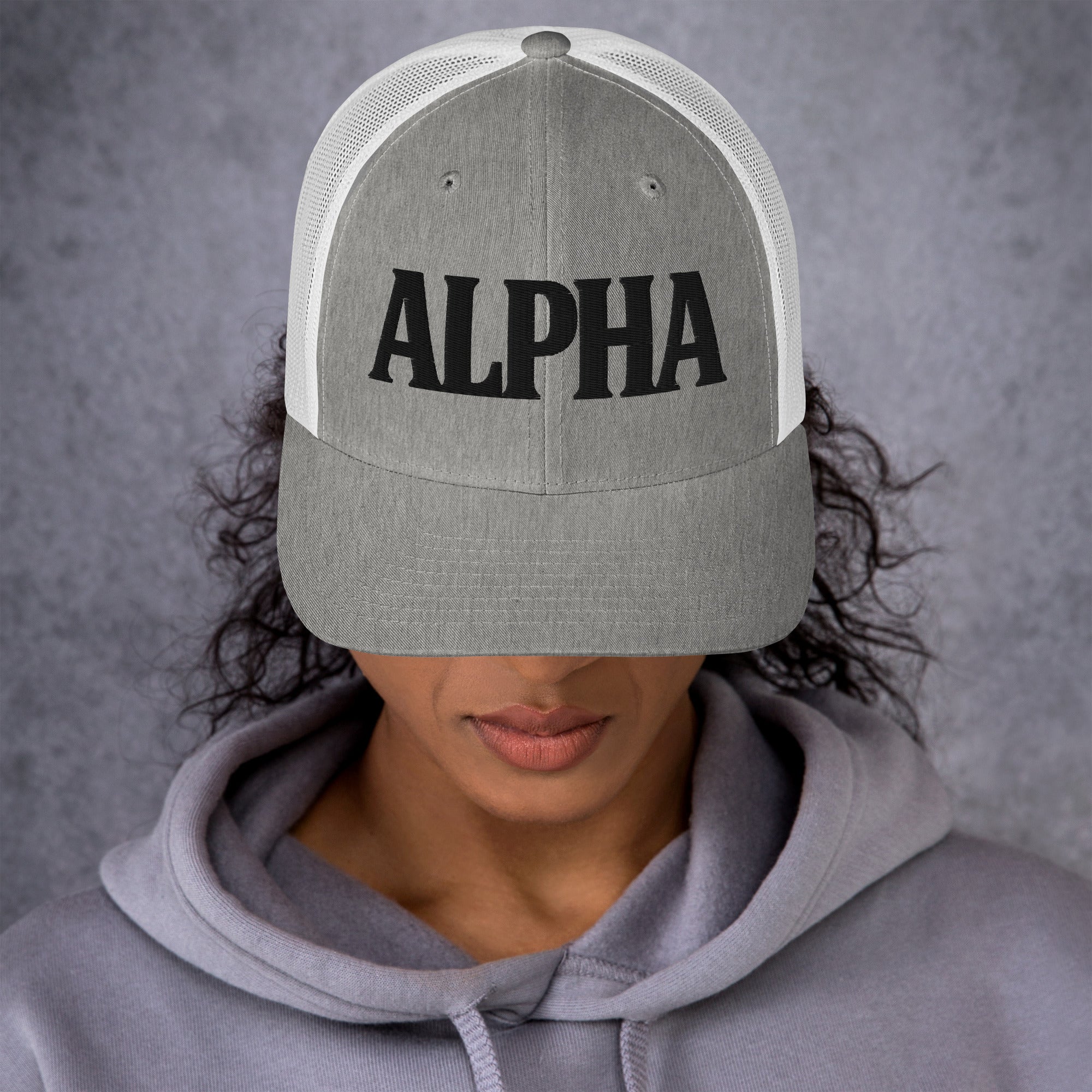 ALPHA 3D Puffy Embroidered Retro Trucker Hat