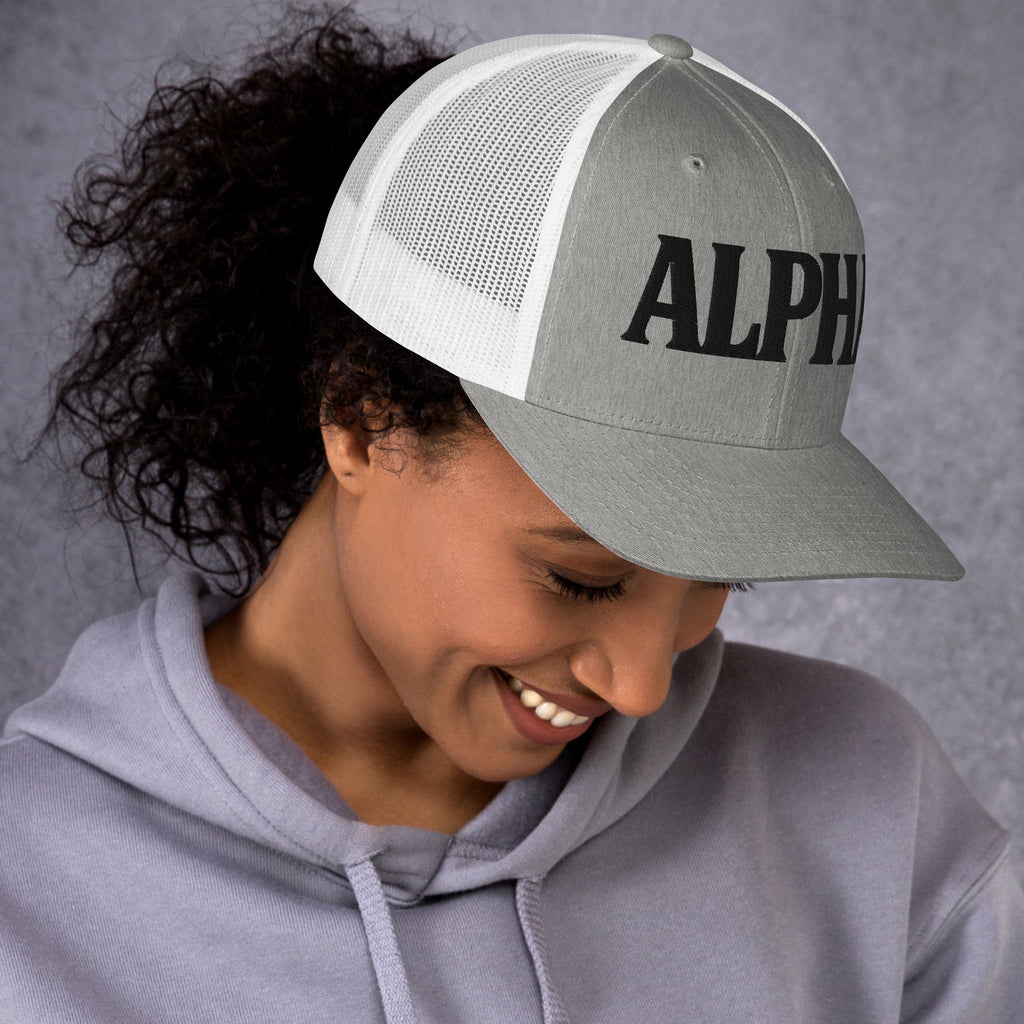 ALPHA 3D Puffy Embroidered Retro Trucker Hat