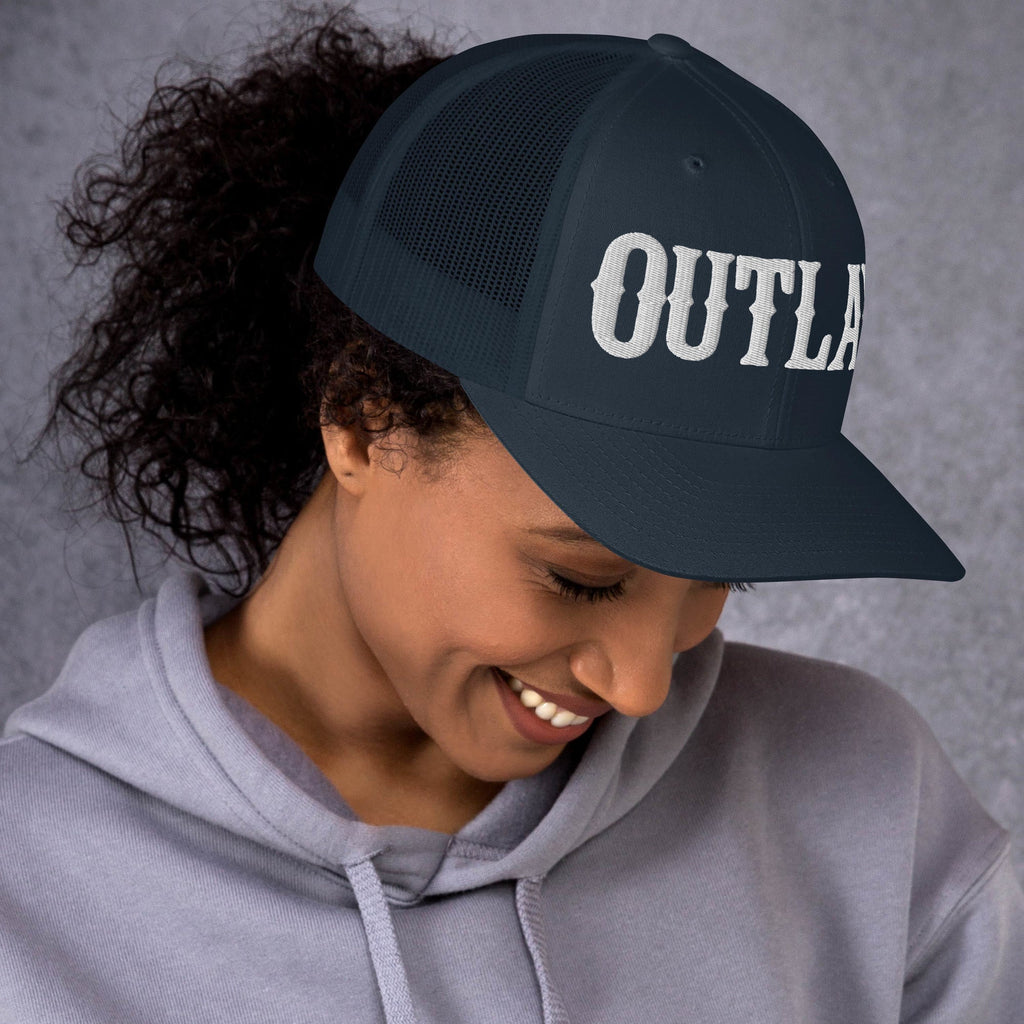 OUTLAW 3D Puffy Embroidered Retro Trucker Cap