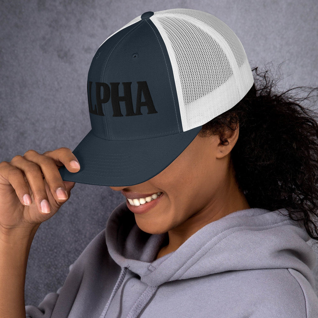 ALPHA 3D Puffy Embroidered Retro Trucker Hat