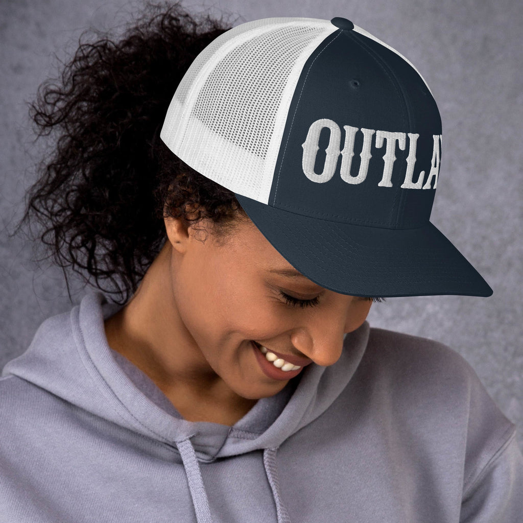 OUTLAW 3D Puffy Embroidered Retro Trucker Cap