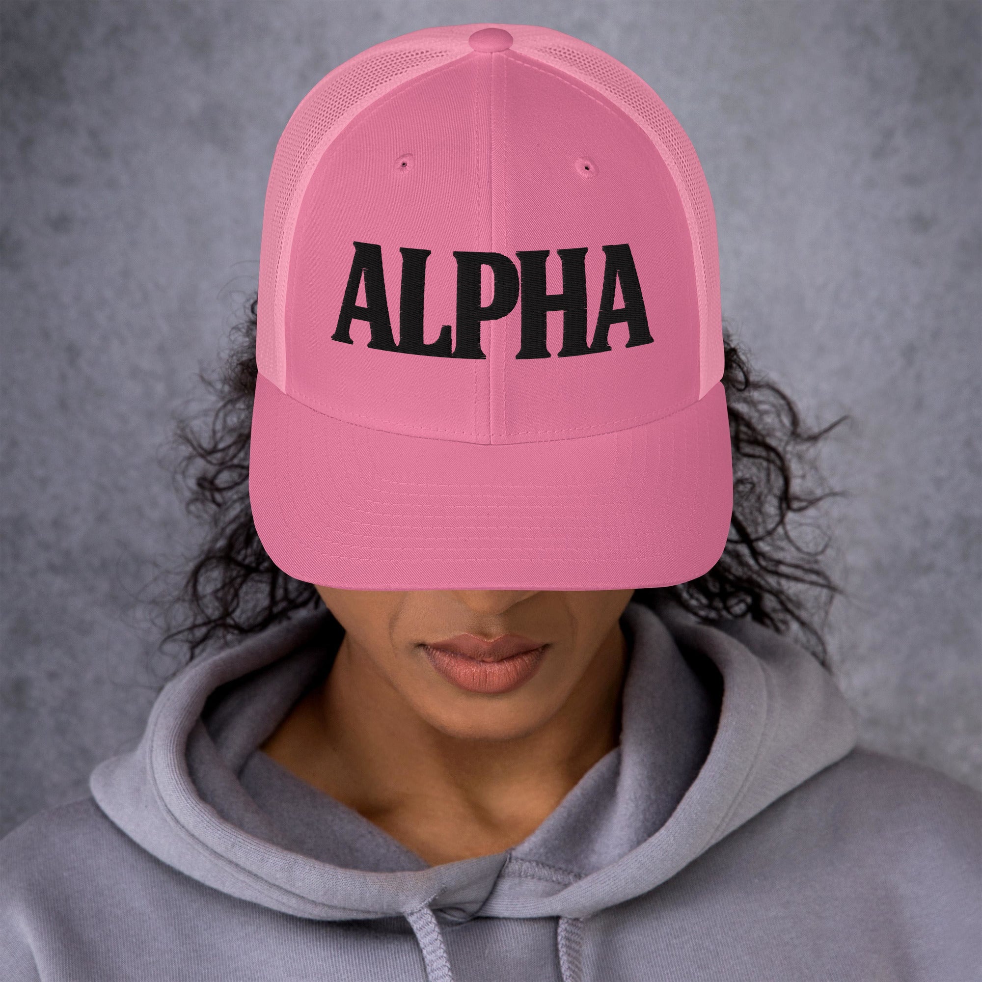 ALPHA 3D Puffy Embroidered Retro Trucker Hat