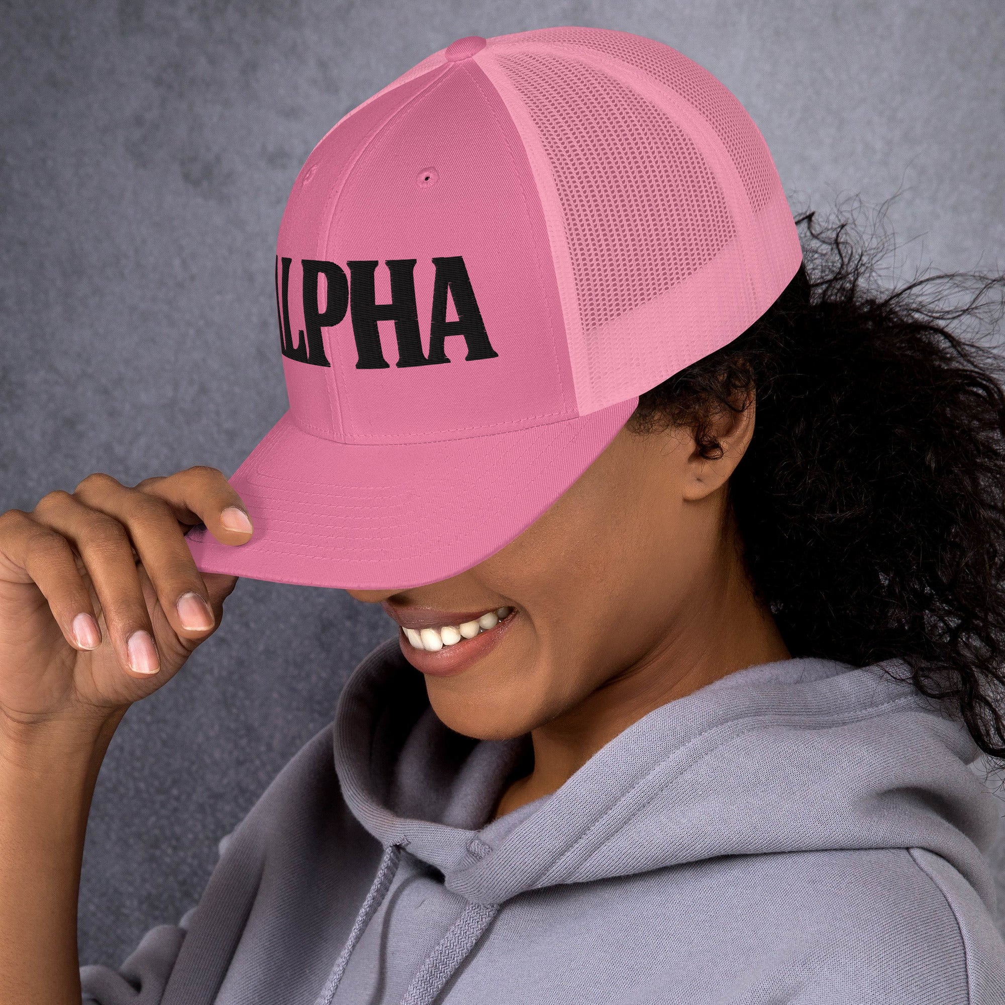 ALPHA 3D Puffy Embroidered Retro Trucker Hat