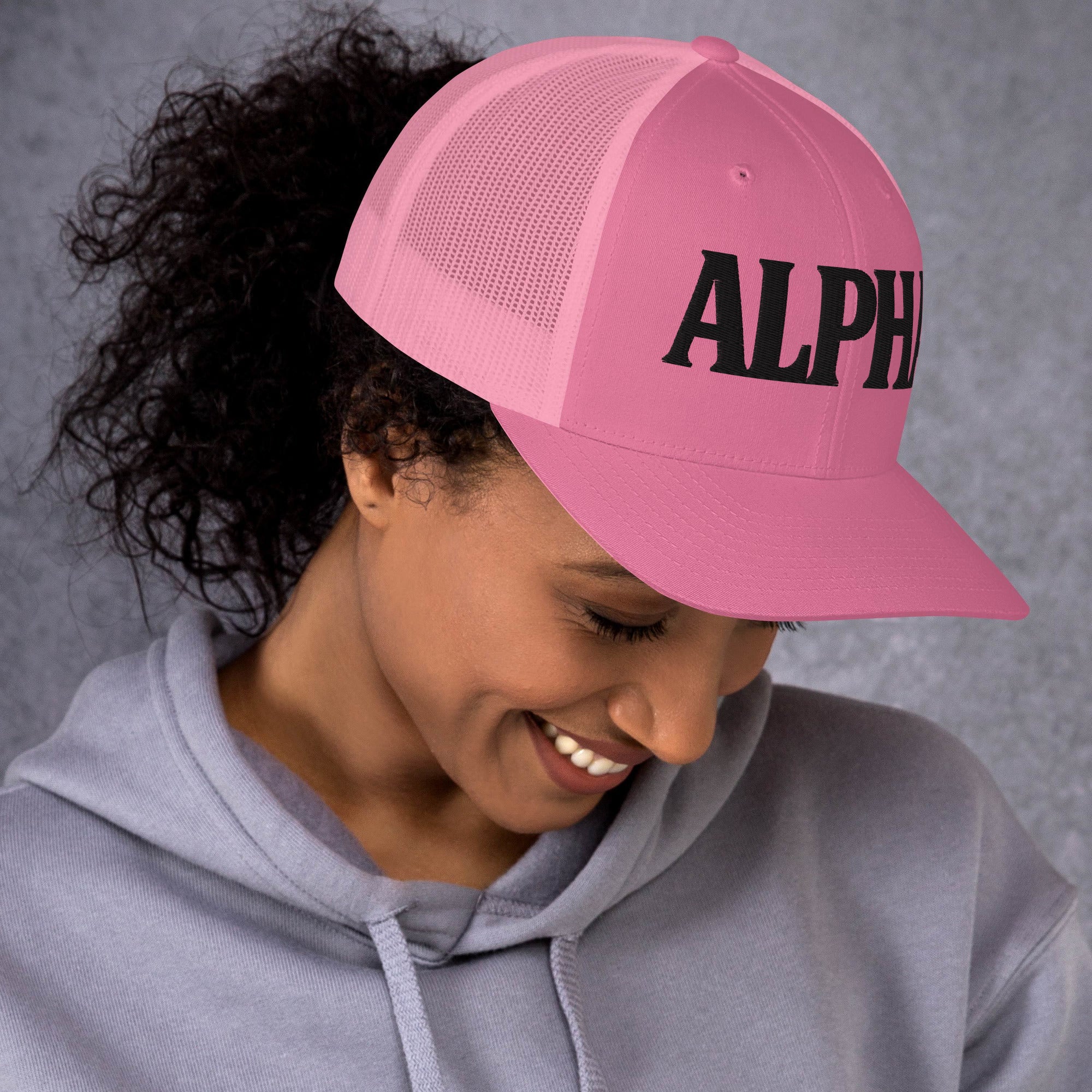 ALPHA 3D Puffy Embroidered Retro Trucker Hat
