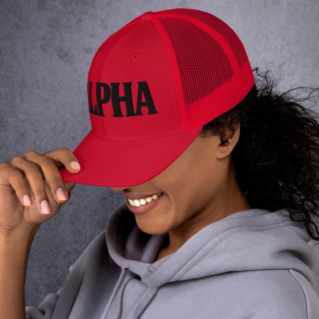 ALPHA 3D Puffy Embroidered Retro Trucker Hat
