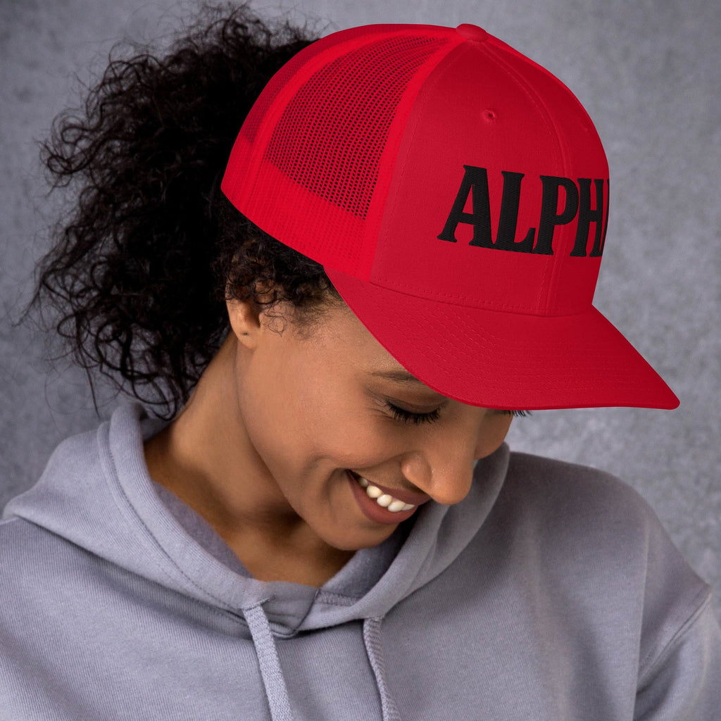ALPHA 3D Puffy Embroidered Retro Trucker Hat