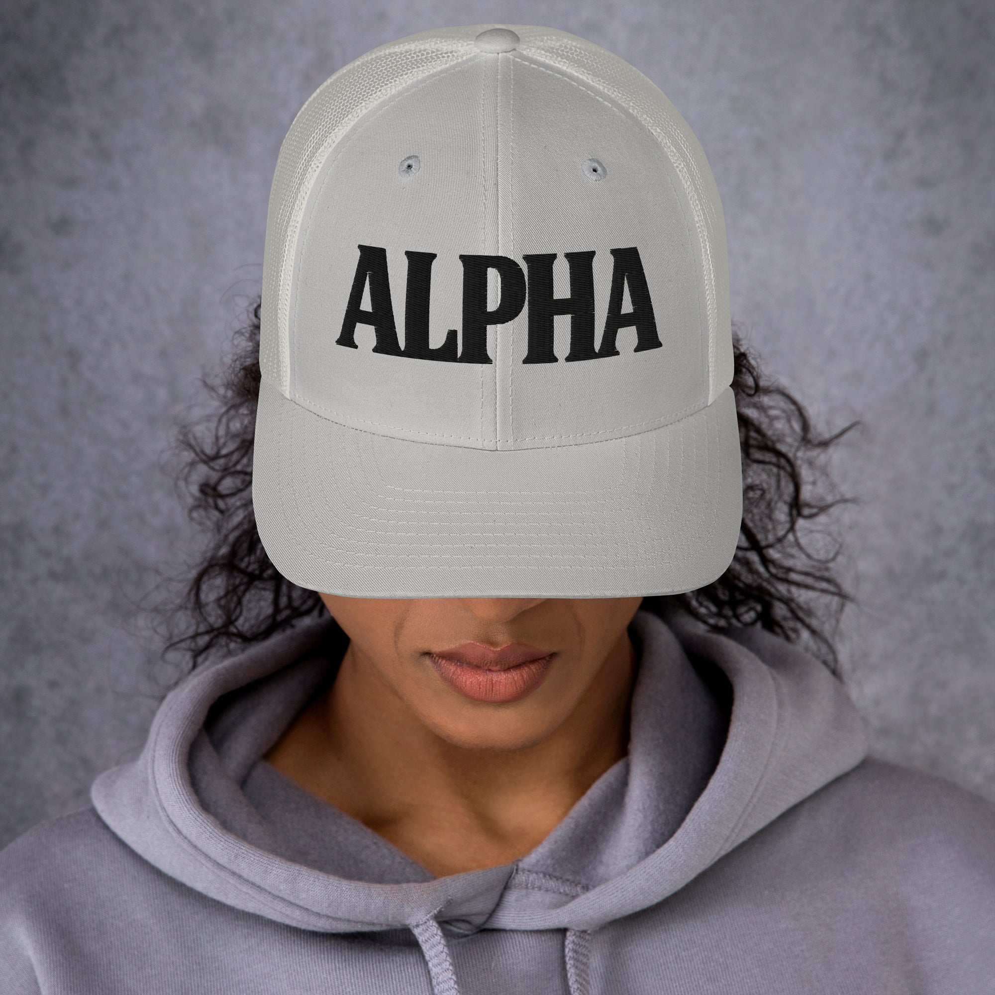 ALPHA 3D Puffy Embroidered Retro Trucker Hat