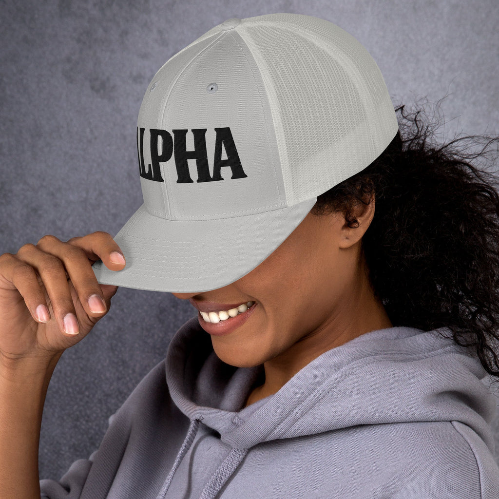 ALPHA 3D Puffy Embroidered Retro Trucker Hat
