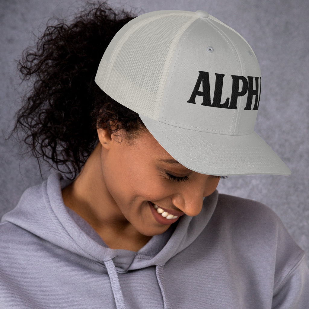 ALPHA 3D Puffy Embroidered Retro Trucker Hat